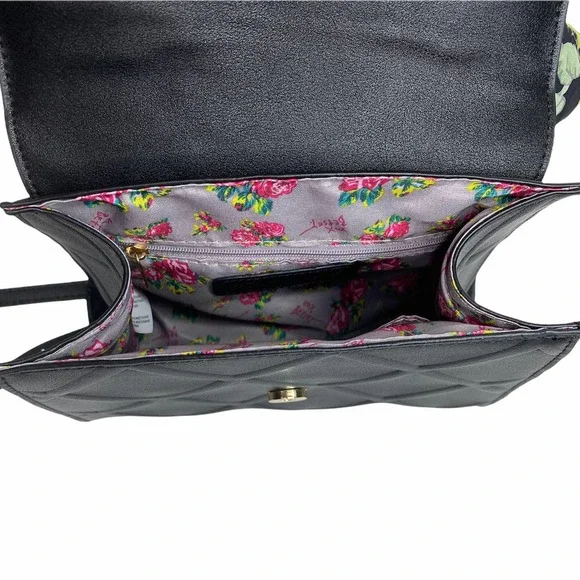 Betsey Johnson Top Handle Scarf Satchel - Picture 7 of 8